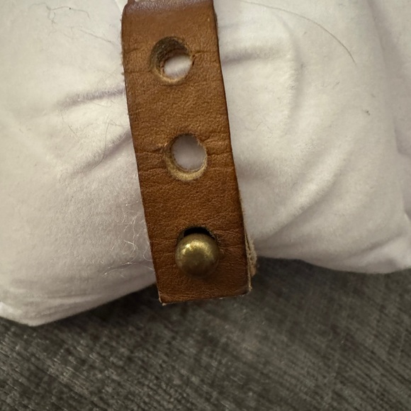 2 Gold and Brown Leather Beaded Bracelets Excellent Soft Condition. WESTERN GLAM - Picture 7 of 11